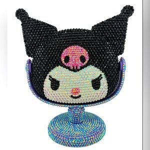 Kuromi Vanity Stand Mirror- Bling Rhinestones- NEW IN BOX